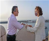 وزير السياحة ومديرة اليونسكو يتفقدان الأماكن الأثرية بالأسكندرية | صور