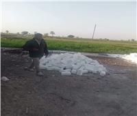 إزالة 7 حالات تعدي علي نهر النيل بقرى المنيا