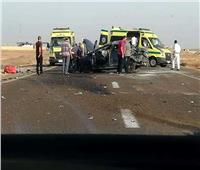 مصرع وإصابة 4 أشخاص في انقلاب سيارة بـ «صحراوي» أسوان