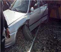 اصطدام قطار أبو قير بسيارة ملاكي في الإسكندرية