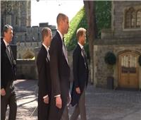 أول ظهور للأمير هاري في جنازة جده الأمير فيليب