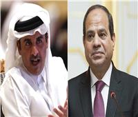 أمير قطر يعزي الرئيس السيسي في ضحايا حادث قطار الركاب بالقليوبية