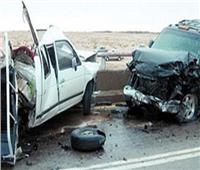 إصابة 3 اشخاص في حادث سيارتين في المنيا