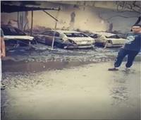 سيارة أنابيب بوتاجاز سبب حريق جراج دار السلام