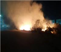 حريق هائل أسفل أحد العقارات السكنية بطريق المطار في الغردقة