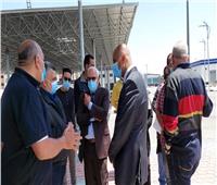 محافظ بورسعيد يتفقد الاستعدادات النهائية لتشغيل الميناء البري الجديد 