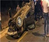 إصابة 3 أشخاص إثر حادث انقلاب سيارة في أسوان