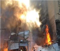 محافظة القليوبية: خسائر بالملايين في حريق جراج عربات وتفحم 11 سيارة