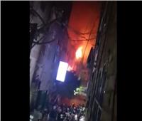  الحماية المدنية تحاصر حريق كنيسة ماري مينا بالعمرانية