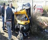 إصابة 4 أشخاص في حادث سير بطريق كوم حمادة الدلنجات