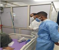 فريق من «الصحة» يتفقد حميات نجع حمادي.. ويطمئن على رصيد الأكسجين