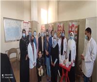 جامعة حلوان تنظم قوافل طبية مجمعة في منطقة «كفر العلو» 