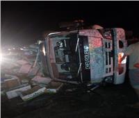 إصابة 10 أشخاص فى حادث تصادم بين 3 سيارات بـ«إقليمي المنوفية»