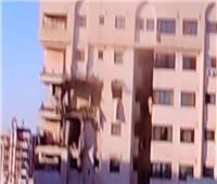 قصف أجزاء من برج سكني مجاور لمبنى التلفزيون الفلسطيني بغزة