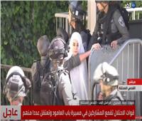 لحظة اعتداء قوات الاحتلال على شابة فلسطينية بمحيط القدس | فيديو
