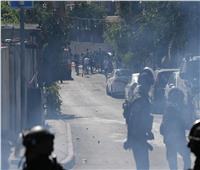 مواجهات بين فلسطينيين وقوات الاحتلال في حي الشيخ جراح في القدس.. صور