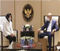 السفير المصري يلتقي وزيرة الشئون الاجتماعية بإندونيسيا