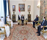 الرئيس السيسي يستقبل وزير الخارجية القطري | صور وفيديو