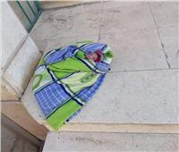 العثورعلى طفل بجوار مسجد في قرية بطنطا