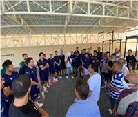 وزير الرياضة يلتقي المنتخب الوطني لكرة اليد في معسكره التدريبي بالغردقة