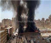 حريق هائل في مخزن حي الهرم في الجيزة |صور