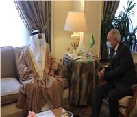 أبوالغيط يستقبل رئيس البرلمان العربي بمقر الجامعة العربية 