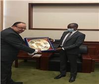 السفير المصري بالخرطوم يلتقي الهادي إدريس عضو مجلس السيادة السوداني