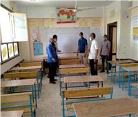تفقد «مدارس الطود» التي تعقد بها امتحانات الشهادة الإعدادية