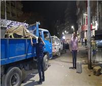 حملة إشغالات ليلية مكبرة بمدينة منوف