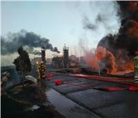 اشتعال النيران في 18 خزانًا للنفط في مصفاة طهران