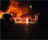 بالفيديو| السيطرة على حريق ضخم في الكويت