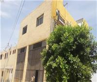 وضع اللمسات الأخيرة لمبنى الحماية المدنية تجهيزا لافتتاحه بـ«طوخ المنيا»
