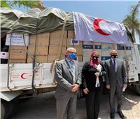 مصر تتسلم أجهزة ومستلزمات طبية من منظمة الهجرة الدولية لتوصيلها لفلسطين