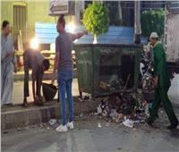 متابعة دورية لأعمال النظافة بمدينة منوف