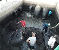 صور| تنفيذ خطة لتطهير محطات الصرف الصحي بمحافظة قنا