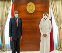 وزيرا الخارجية المصري والقطري يعربان عن ارتياحهما للتطور الإيجابي للعلاقات بين البلدين| صور 