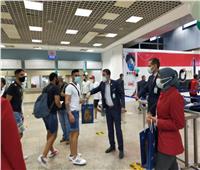 أولى رحلات فلاي دبي تصل مطار شرم الشيخ | صور