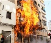 إصابة شقيقين في حريق كبير بسوهاج