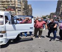 ضبط 35 سيارة مخالفة في حملة انضباط جهاز السرفيس بالجيزة 
