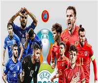 يورو 2020 | انطلاق مباراة «إيطاليا وويلز» في ختام الجولة الثالثة