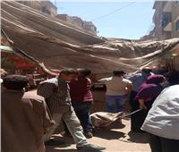 حملات مكثفة لرفع الإشغالات والنظافة بحي غرب مدينة المنيا