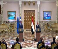 الرئيس السيسي ورئيس وزراء اليونان يناقشان أهم الملفات الإقليمية | فيديو 