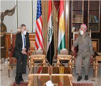 «بارزاني وقادة كردستان» يناقشون مع السفير الأمريكي أمن العراق والعملية السياسية