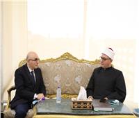 أمين «البحوث الإسلامية» يبحث مع سفير أوزباكستان التعاون العلمي