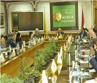 مجلس جامعة المنيا يهنئ الرئيس السيسي بذكرى ثورة 30 يونيو