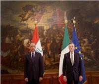 الكاظمي يلتقي رئيس الوزراء الإيطالي ماريو دراغي في روما  