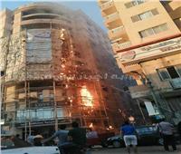 نيابة المنيا: حريق مبنى واجهة نقابة المعلمين نتيجة أعمال الترميم