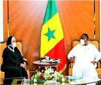 نيفين جامع تنقل رسالة من الرئيس السيسي لنظيره السنغالي