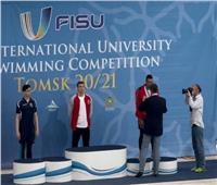 مروان عسكر يحصد برونزية السباحة بالزعانف في بطولة العالم للجامعات 