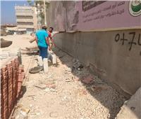 متابعة أعمال رصف شارع النصر واستكمال حديقة الطفل بالشهداء